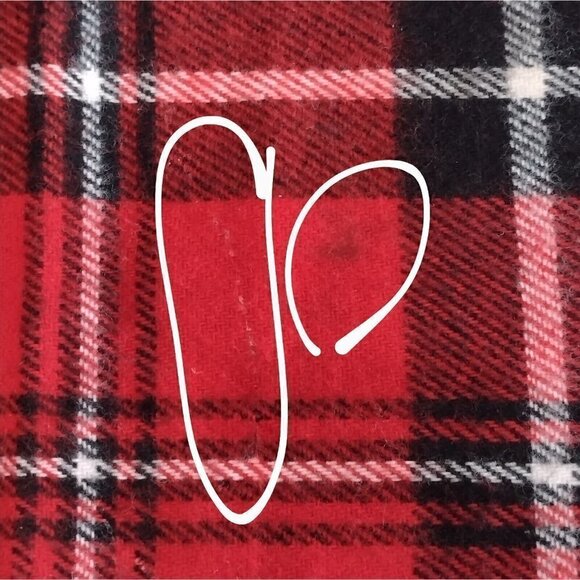 Vtg Faribo Woolen Mills Throw Blanket 100% Acrylic Red Tartan Plaid 46 X 54 - Picture 8 of 10